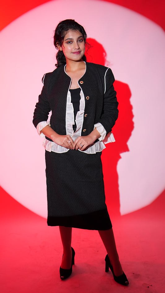 WOMEN'S MATCHING TOP AND SKIRT CO-ORD SET